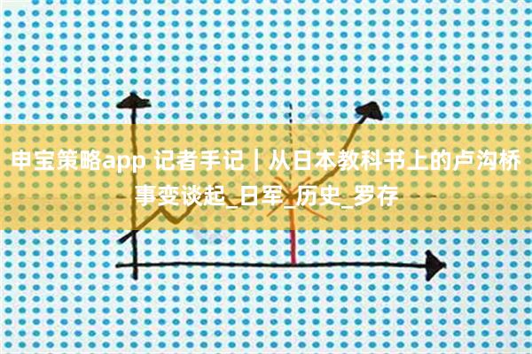 申宝策略app 记者手记｜从日本教科书上的卢沟桥事变谈起_日军_历史_罗存